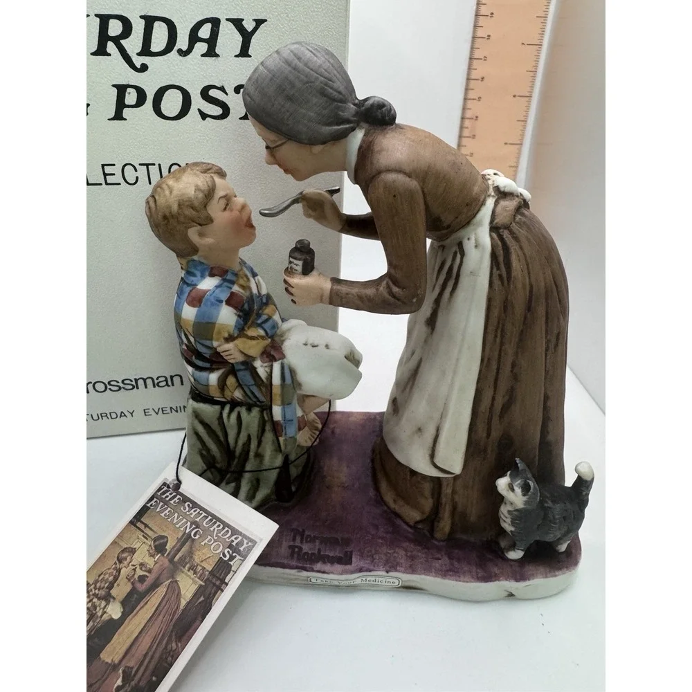 Dave Grossman TAKE YOUR‎ MEDICINE Norman Rockwell 1975 MIB Old Version Black Cat